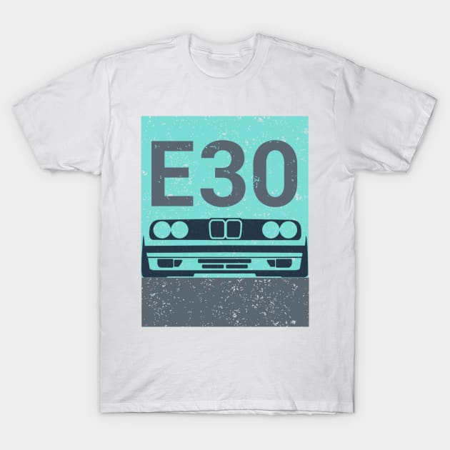 vintage e30 - mint T-Shirt by akirascroll